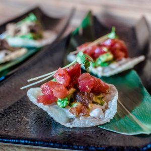 Ozumo's Asian Tacos with maguro