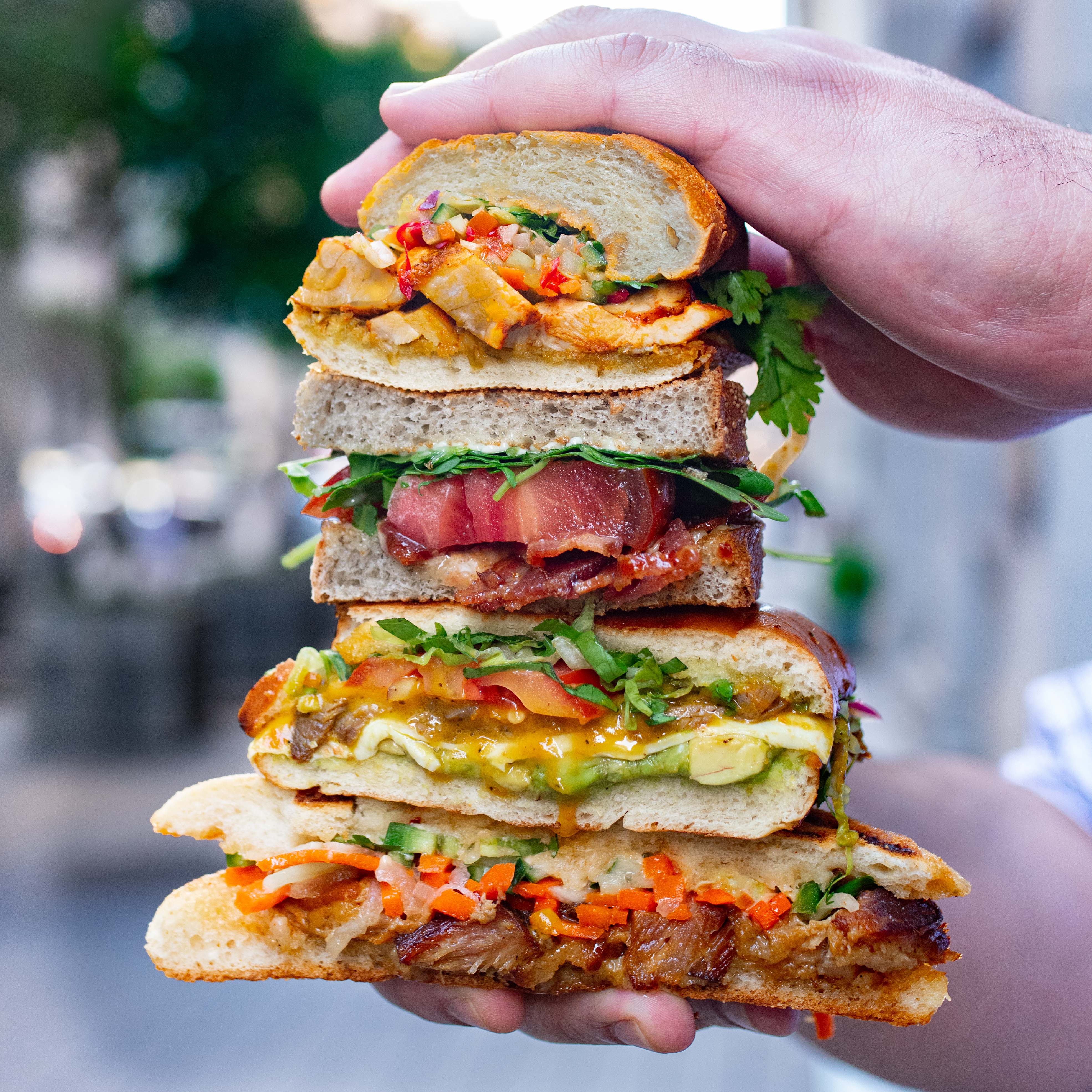 Mendocino Farms' Sandwich stack