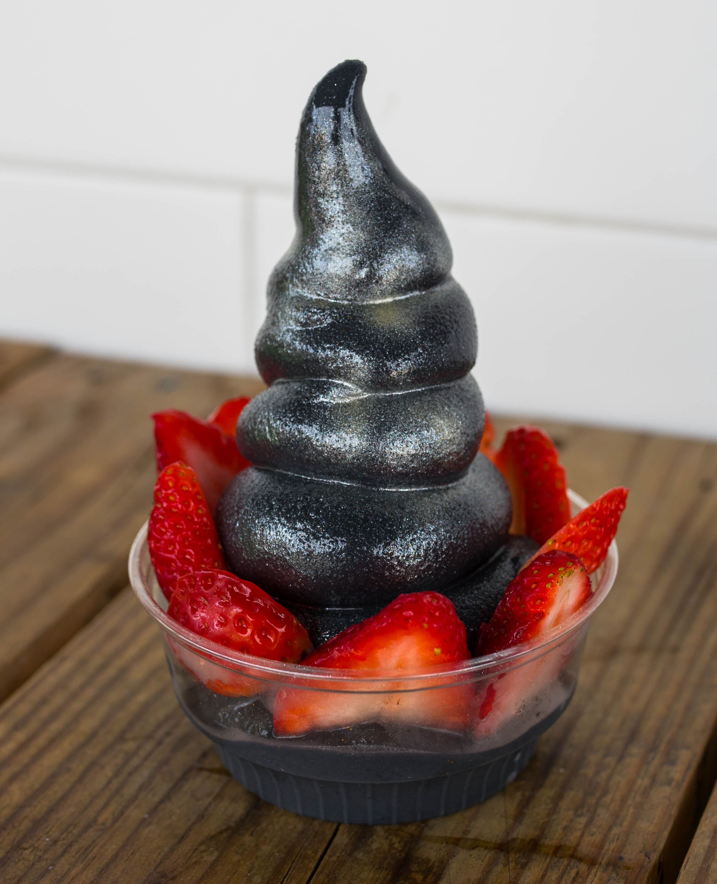 charcoal activated soft serve