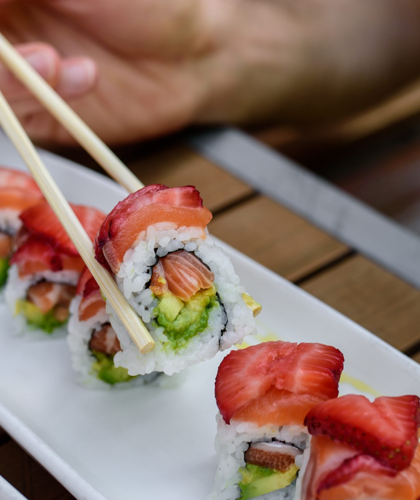 Sushi Rock salmon rolls