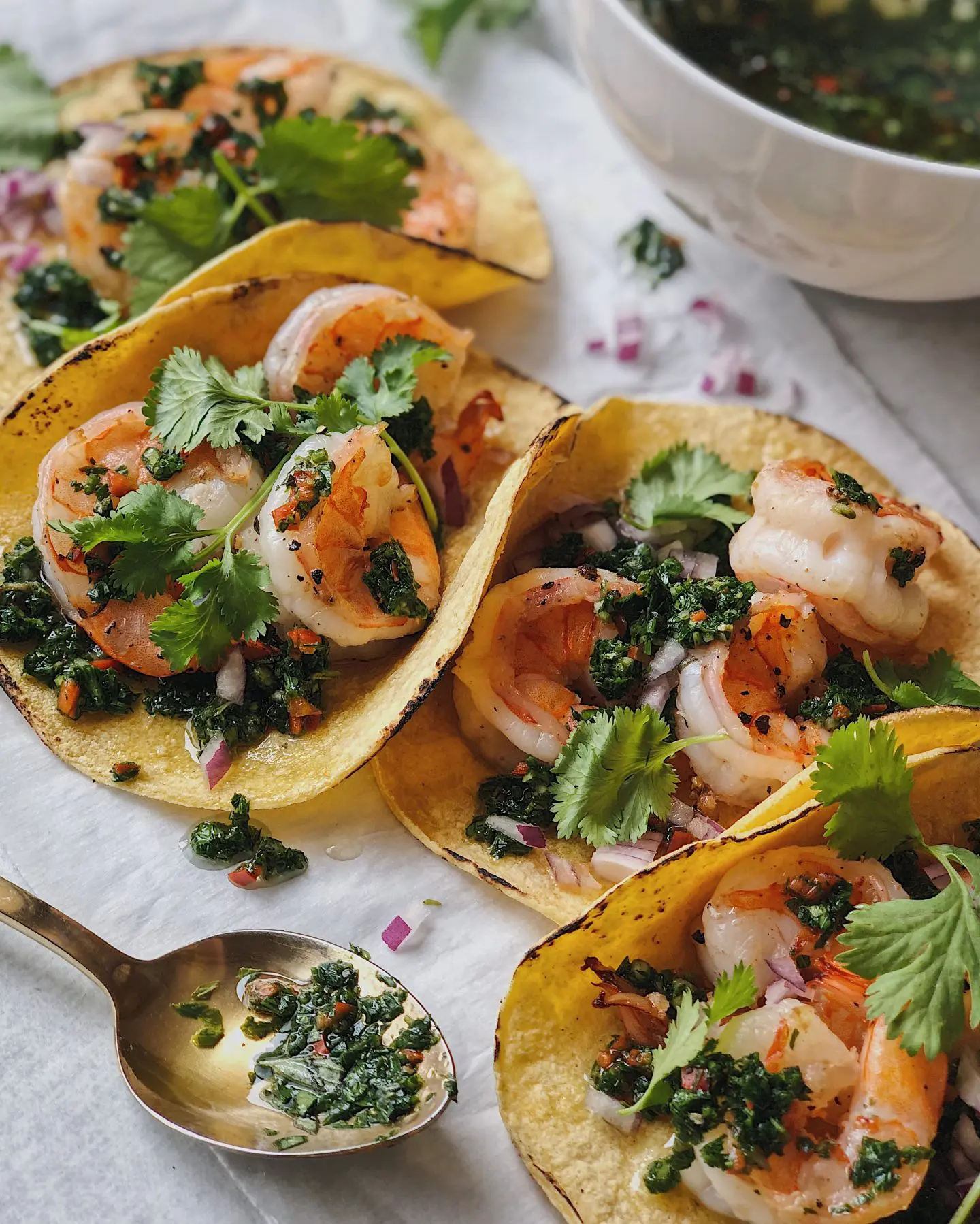 Recipe: Chimichurri Shrimp Tacos - Nomtastic Foods