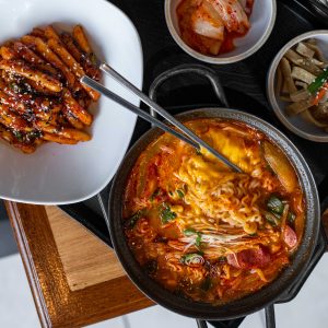 best asian noodles in sf - the lucky pig buddae jjigae