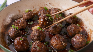 delish's General Tso Meatball recipes