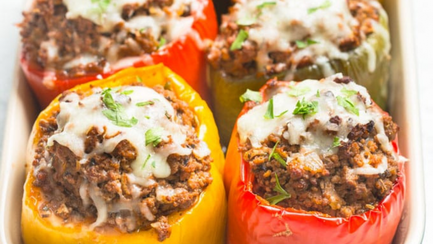 stuffed peppers recipes - noshtastic's stuffed peppers recipe without rice