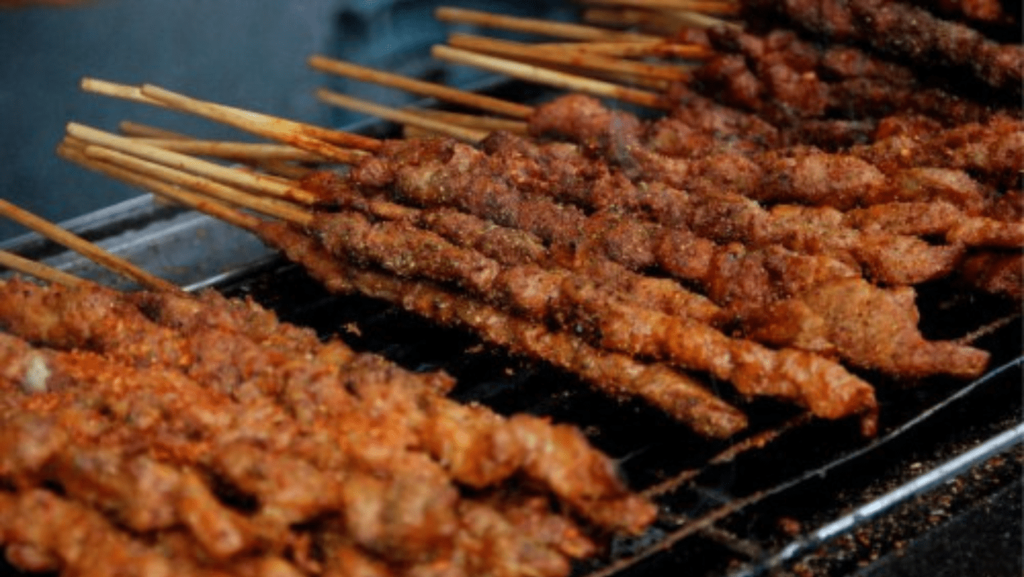 foods in china - proper street kebabs