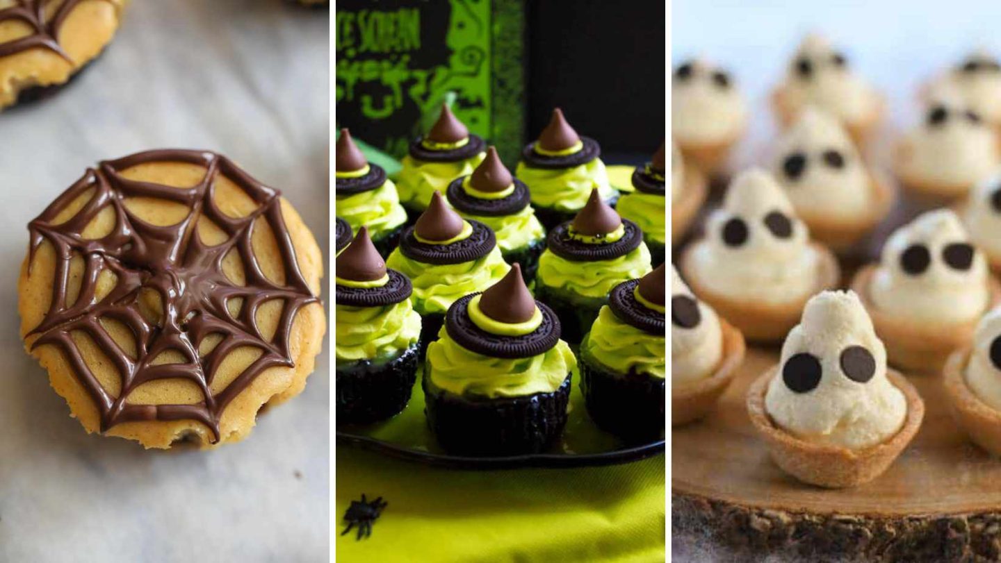 halloween treats - more variations of halloween themed mini cheesecakes